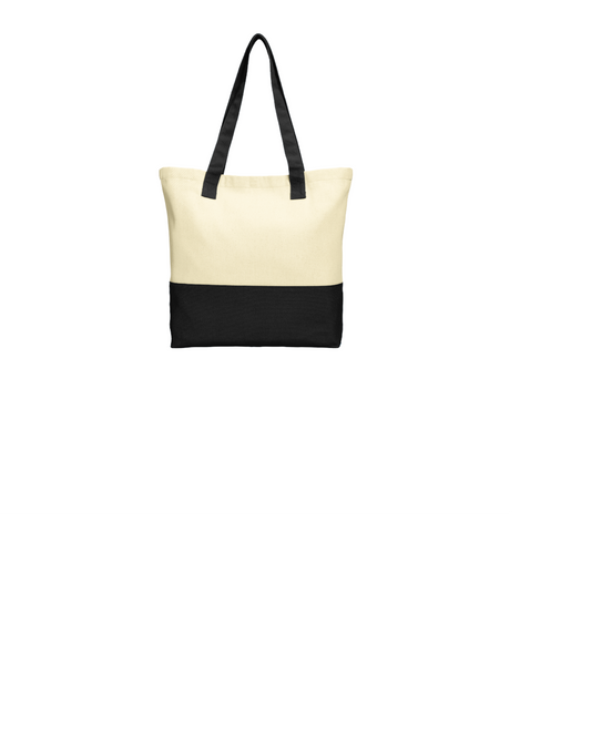 BG414 Port Authority® Colorblock Cotton Tote