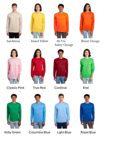 logo t shirt long sleeve Jerzee Brand